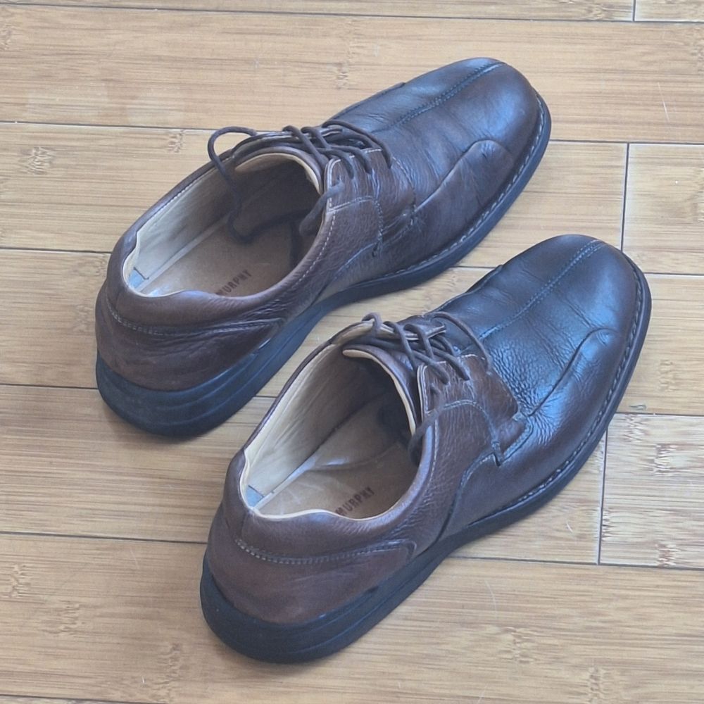 JOHNSTON & MURPHY Shuler Bicycle Brown Pebble Lace-up Size 10M Comfort & Style - Picture 3 of 16